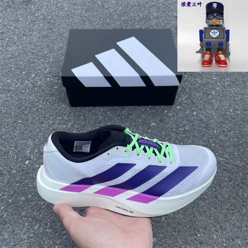 Adidas阿迪达斯AdizeroEvoSL M男士运动网布训练比赛跑步鞋JS4495