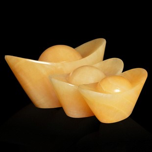 米黄玉摆件风水葫芦聚宝盆黄玉石葫芦大号聚宝摆件米黄玉大元宝