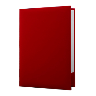 启恒A4大红色婚礼婚庆喜事致词演讲比赛夹诗歌朗诵夹会稿夹红绒面皮革面皮面空白文件夹资料夹签约本仪式本