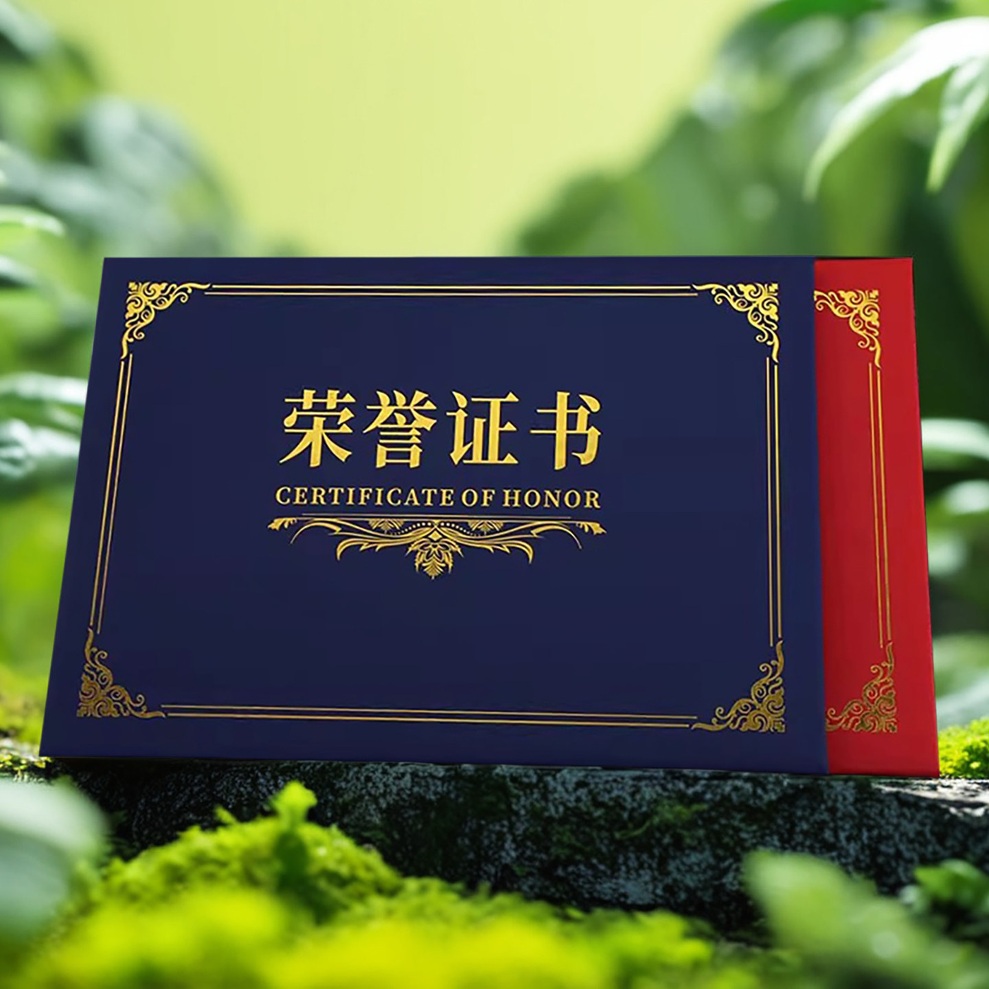 启恒A4开合式加厚珠光面荣誉证书颁奖得奖获奖结业培训聘书参与奖状股权会员封面外壳烫金定做订制作logo打印