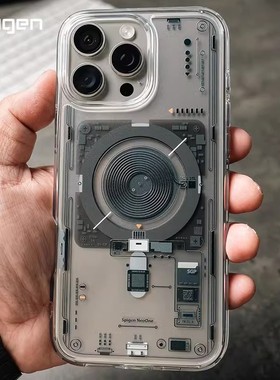 Spigen适用于苹果iphone16Pro Max手机壳Mag Safe磁吸保护套新款16pro硅胶全包防摔NeoOne时尚外壳透明气囊