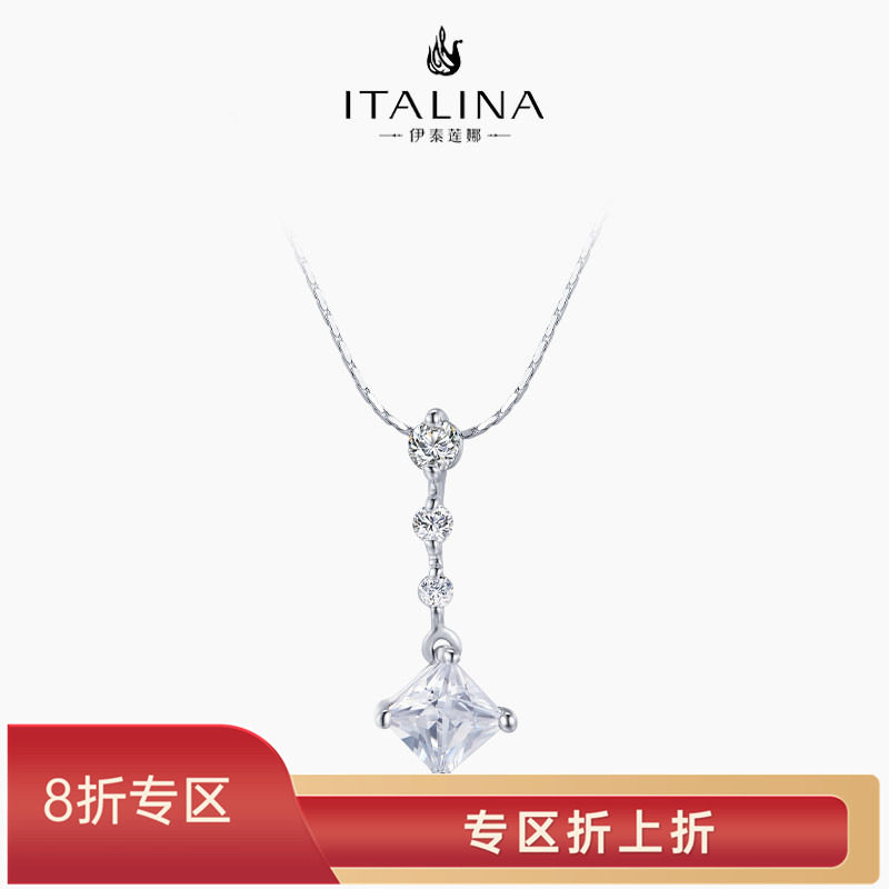 伊泰莲娜合金仿水晶百搭项链图片