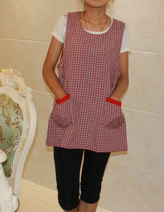 清仓两件包邮 日单 纯棉背心式 简约时尚 清洁防污居家主题围裙