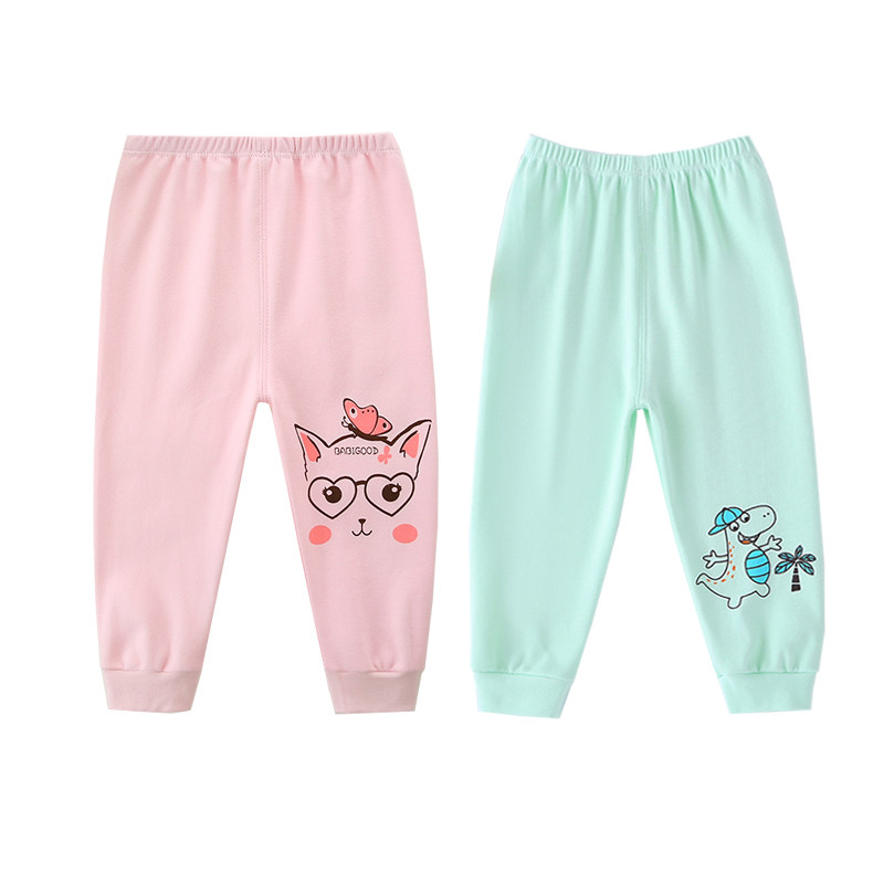 男女宝宝春秋纯棉长裤休闲裤子婴幼儿装裤子可开档秋裤宽松薄款男