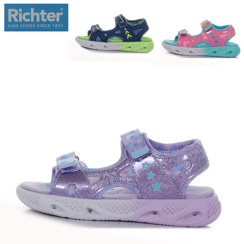 Richter儿童闪灯防滑沙滩凉鞋