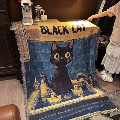 小众法式挂毯沙发毯沙发毯子