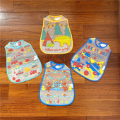 宝宝吃饭围兜罩衣饭兜防水婴儿口水兜夏季 儿童辅食围嘴热销正品