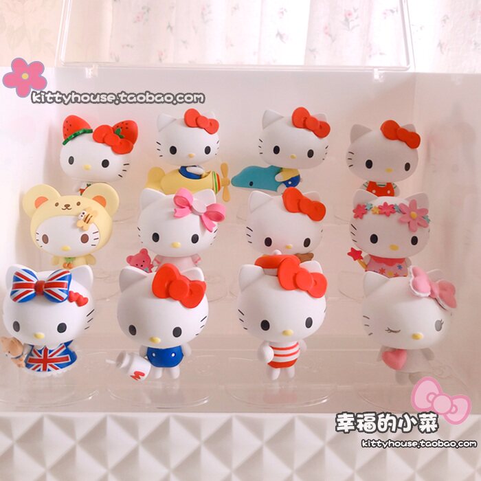 包邮限量版可爱HELLO KITTY正版名创优品45周年盲盒摆件公仔手办