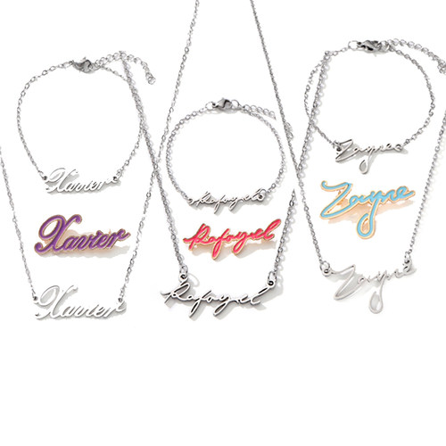 游戏男主签名不锈钢材质女性