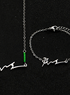 侯明昊项链手链不锈钢材质应援色粉丝气质百搭生日礼物饰品配饰