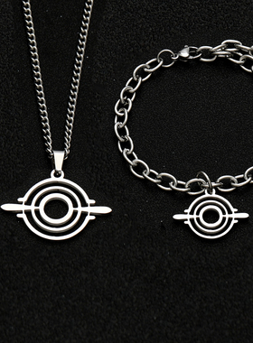 蔚蓝档案光环小鸟游星野项链吊坠手链不锈钢二次元游戏周边