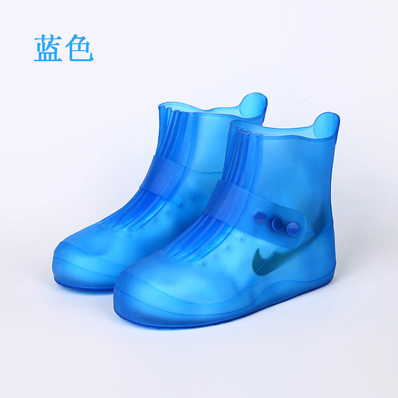 时尚新款男女学生户外旅游防滑雨鞋套防水防雨加厚小孩儿童雨鞋