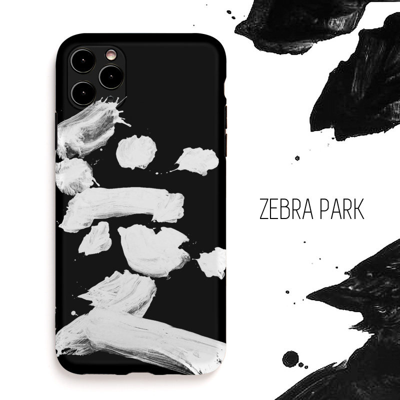 井上有一书法泼墨黑白艺术手机壳适用iphone13苹果新中式国风汉字