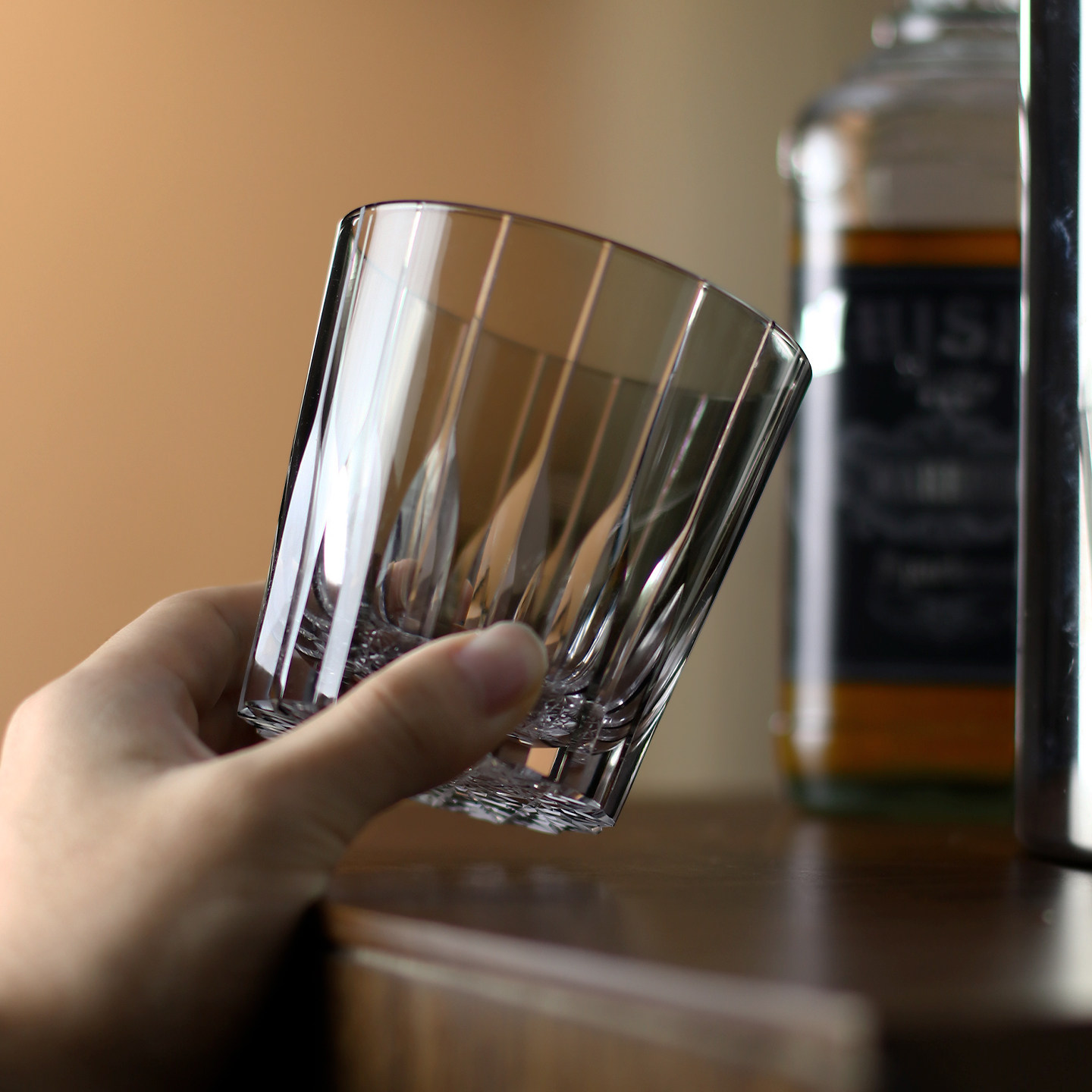 江户切子日式威士忌杯水晶玻璃杯高级感高档品酒杯洋酒杯水晶杯