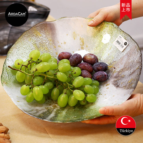 ARDACAM手工无铅玻璃欧式水果盘