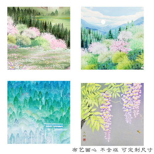 圣诞冬灯客厅装饰画卧室床头挂画