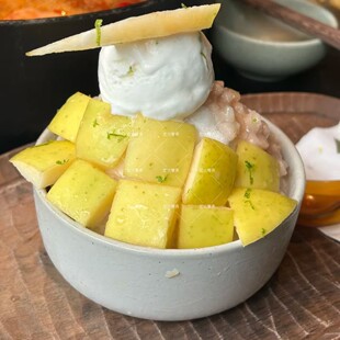 山缓缓同款陶瓷甜品碗水果冰沙盘小吃冰淇淋碗火锅店特色冰沙餐具