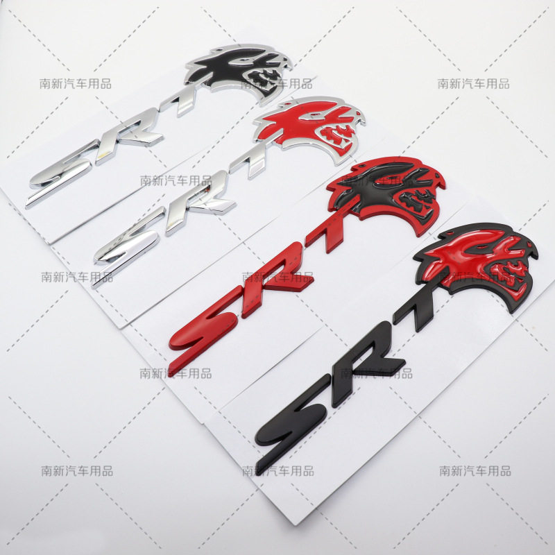 SRT地狱猫豹头车标 适用于道奇吉普克莱斯勒大切诺基车贴标