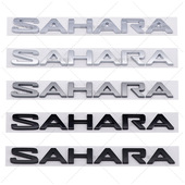 适用于吉普牧马人撒哈拉SAHARA车标侧翼标英文字标改装 车身贴