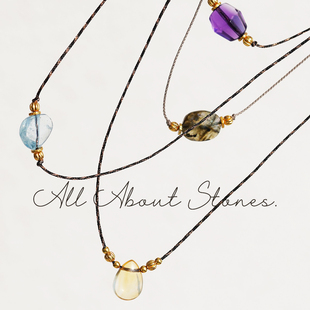 Stones.多款 珍珠黄水晶拉长石海蓝宝芭比粉水滴吊坠 About All