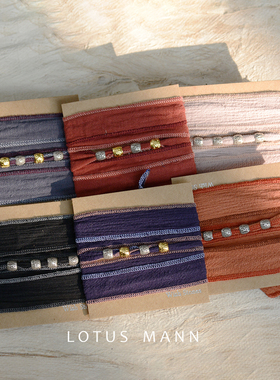 全季丝带手绳lotusmann棉幸运绳男女手链小众设计