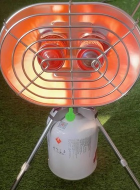 BRS-H22兄弟双头取暖炉气炉野营露营多用烧烤炉猫头鹰可烧液化气