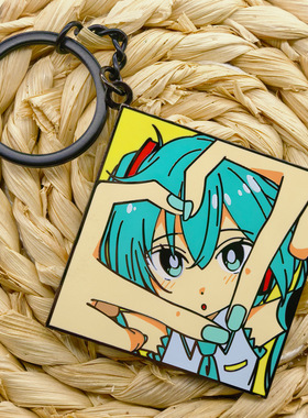 日本动漫初音女孩未来金属钥匙扣