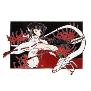 动漫周边犬夜叉胸针 动漫书包配饰pin 桔梗珐琅金属徽章