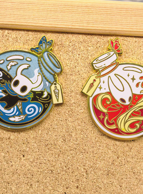 游戏周边空洞骑士金属徽章 小姐姐小骑士书包装饰胸针配件pins