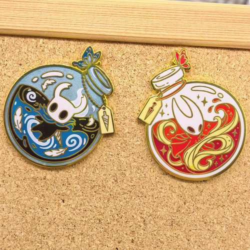 游戏周边空洞骑士金属徽章 小姐姐小骑士书包装饰胸针配件pins