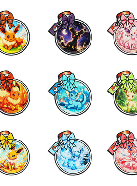 宝可梦周边宠物小精灵伊布金属徽章神奇宝贝胸针服装配饰品pin