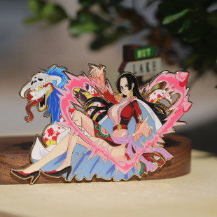 女帝汉库克珐琅金属胸针冰箱贴书包装 动漫海贼王周边金属徽章 饰