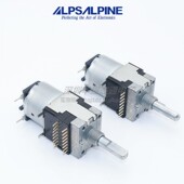 日本ALPS 雅马哈功放主音量马达电位器B100Kx2带抽头 B100Kx4