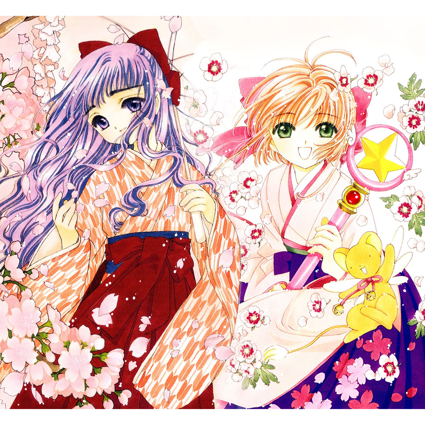 魔卡少女樱木之本樱/知世大正风矢羽柄和服cos女