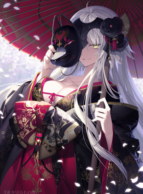 【翼方阁】定制fate黑贞德cos花魁和服cosplay女装fgo华丽