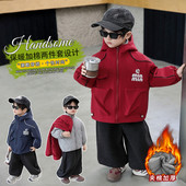 男童夹棉外套轻薄内胆棉服风衣2025儿童装 冲锋衣三合一男宝宝上衣