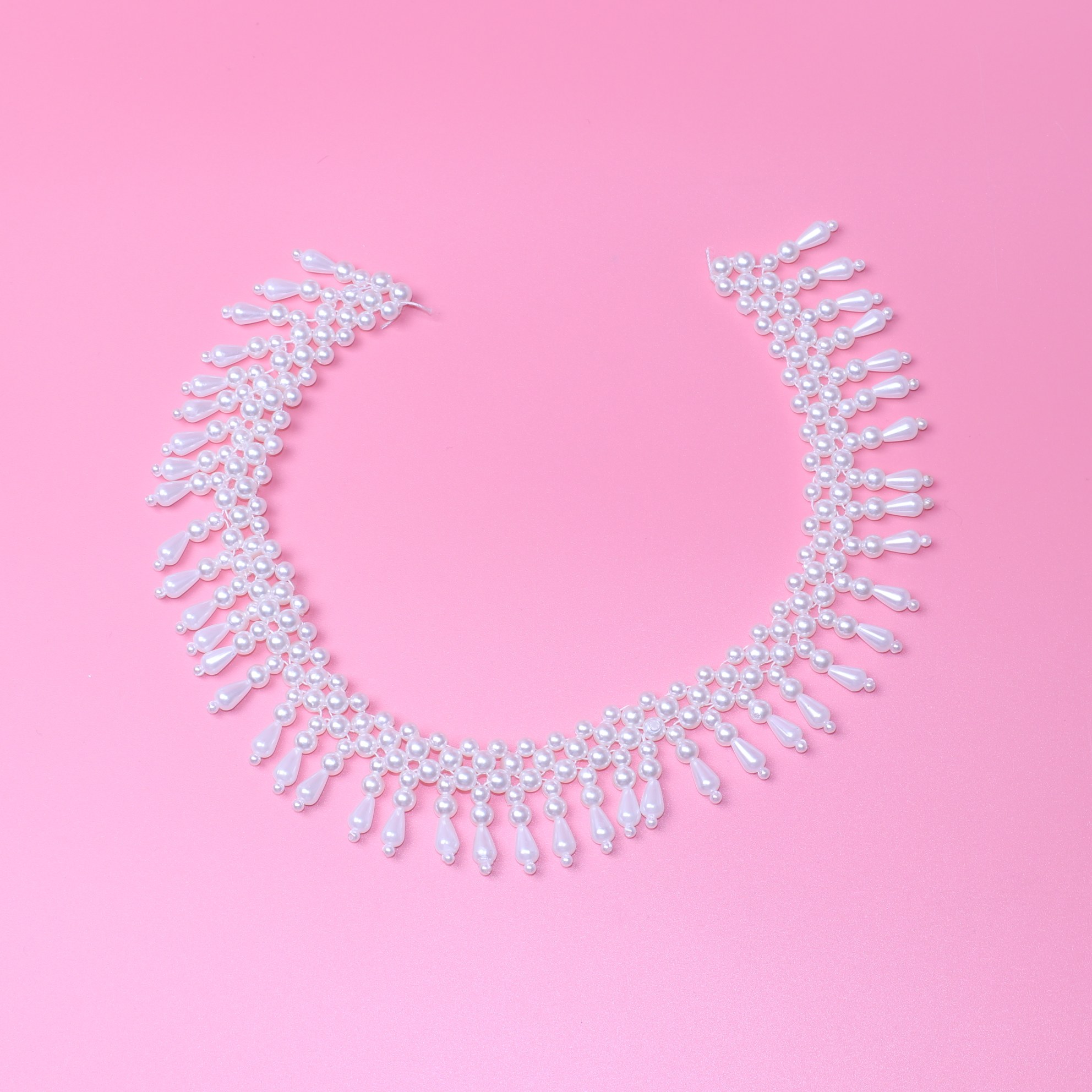 2019 MULTI-LAYERED CELEBRITY KOREAN FAKE COLLAR PENDANT TEARDROP-SHAPED PEARL NECKLACE DECORATED COLLAR A03