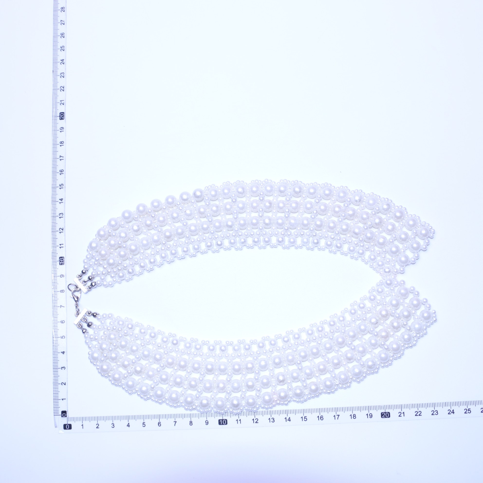 HOT SELLING FANCY HOLLOW PEARL FALSE COLLAR PEARL NECKLACE CLAVICLE CHAIN HANDMADE BEADED NECKLACE B03