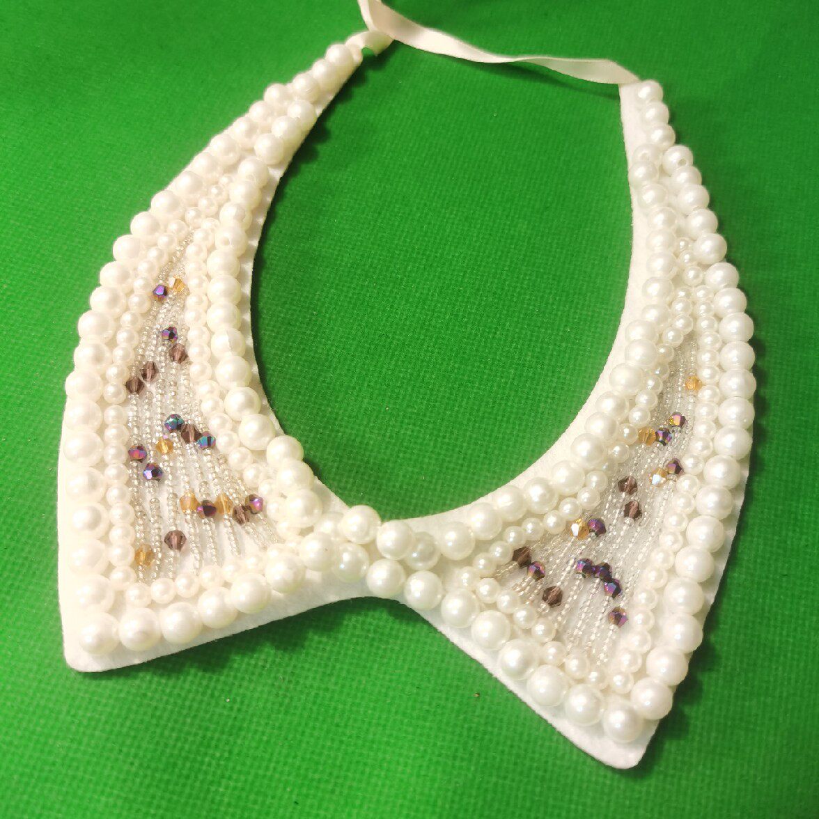 2019 NEW KOREAN JEWELRY COLORFUL BEADS GORGEOUS AND VERSATILE LADY FAKE COLLAR SHORT COLLAR