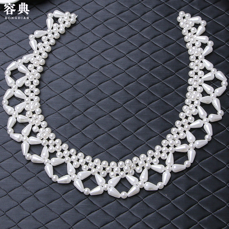 2019 SHORT KOREAN VERSION FASHION MULTI-LAYER PEARL NECKLACE FAKE COLLAR CLOTHING DECORATION ACCESSORIES ACCESSORIES