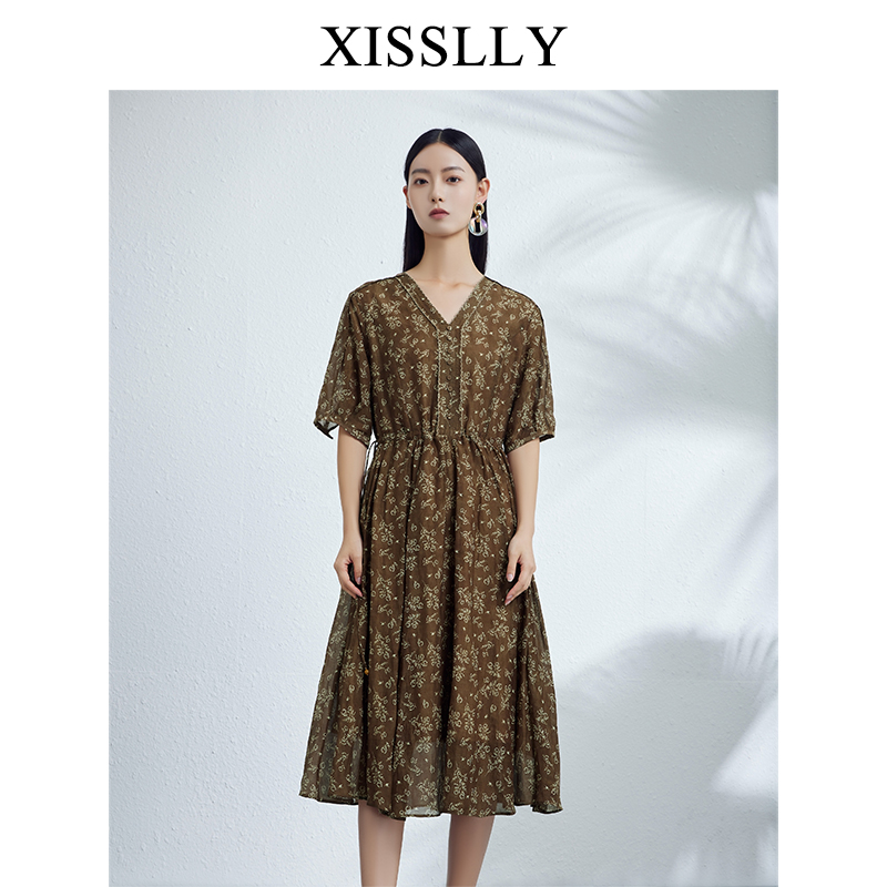 【晶晶姐妹专属】XISSLLY 2025夏款新品连衣裙237357023