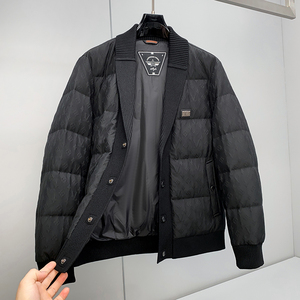 1833P385 25冬季新款 90%白鸭绒微阔翻领休闲羽绒服   控598图片
