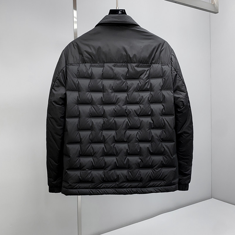 8181P33525冬季新款90%白鸭绒薄款衬衫领羽绒服控498,男装衬衫,钱塘2019