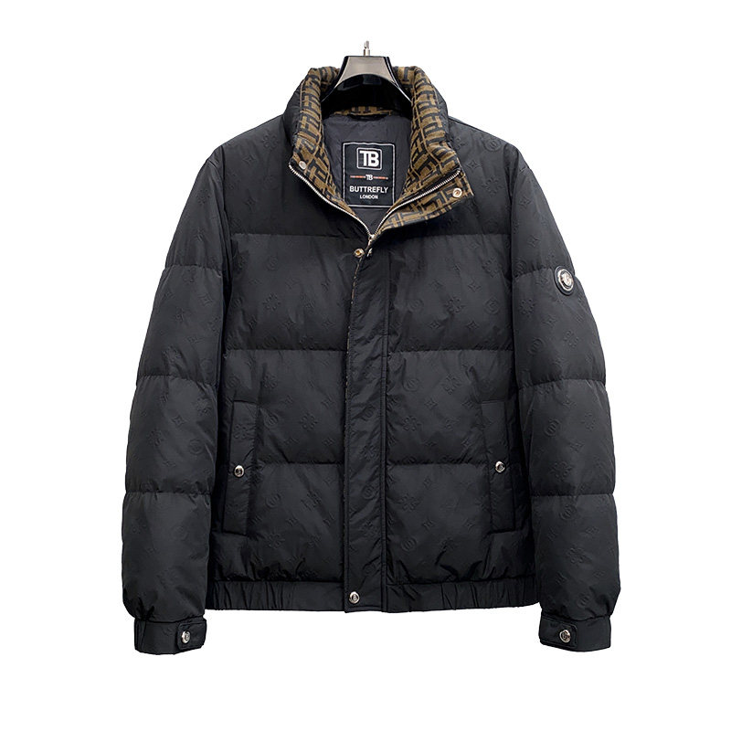 1811P36525冬季新款90%白鸭绒提花立领休闲羽绒服控599,男装羽绒服,钱塘2019