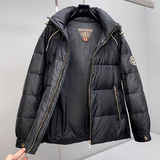 8215P45025冬季新款90%白鸭绒微阔连帽迷彩羽绒服控599，男装羽绒服，钱塘2019