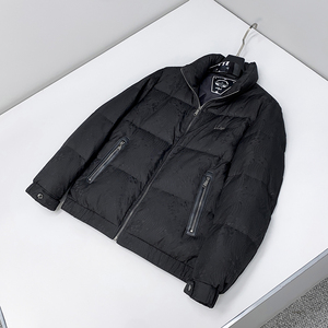 1830P365 25冬季新款 90%白鸭绒提花立领休闲羽绒服 控599图片