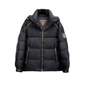 8215P450 25冬季新款 90%白鸭绒微阔连帽迷彩羽绒服 控599图片