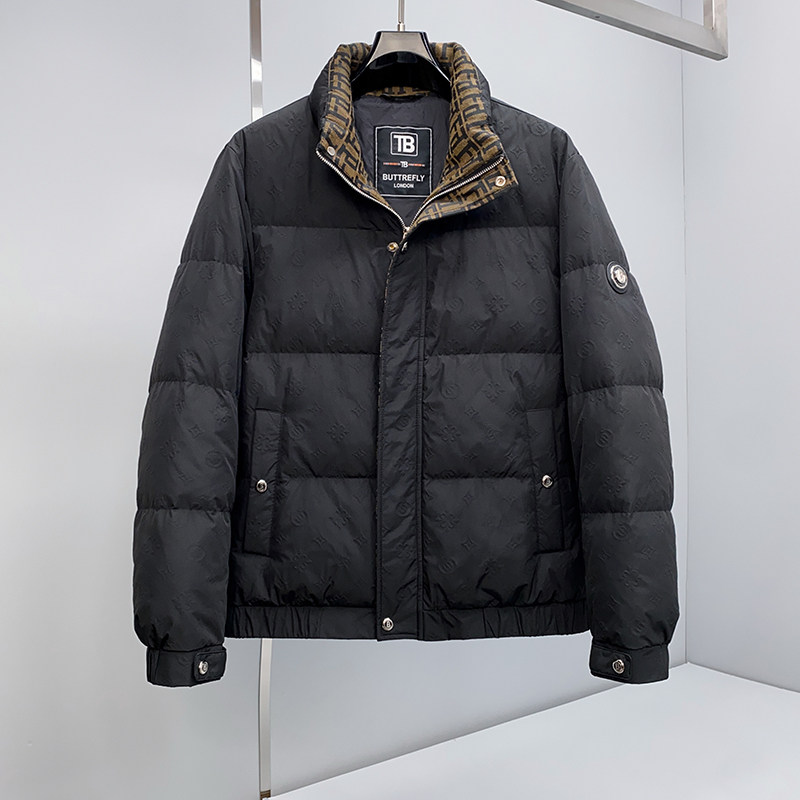 1811P36525冬季新款90%白鸭绒提花立领休闲羽绒服控599,男装羽绒服,钱塘2019