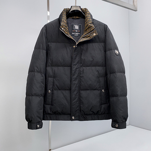 1811P365 25冬季新款 90%白鸭绒提花立领休闲羽绒服 控599图片