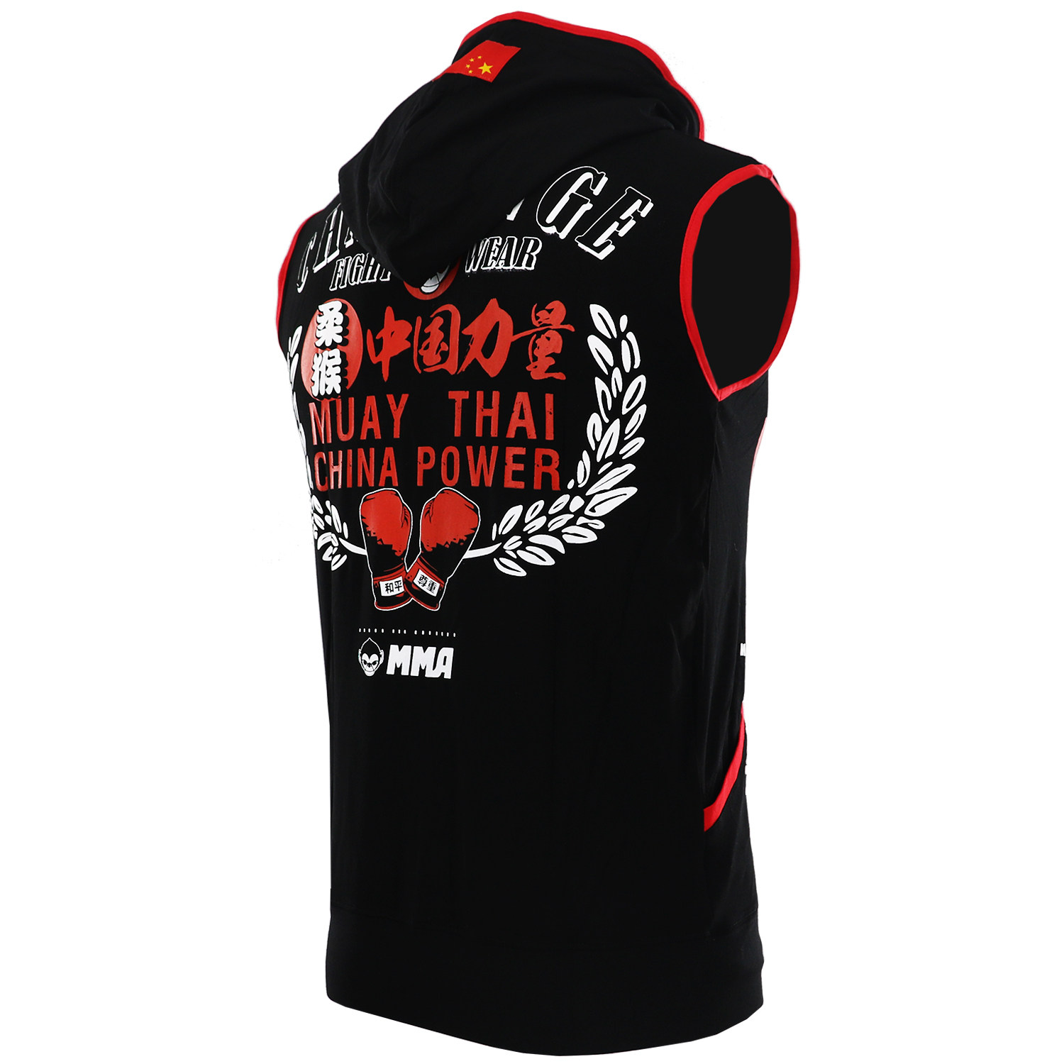 SOFT MONKEY ROLLHO CHINA STRENGTH FIGHTING SLEEVELESS SANDA FITNESS SWEATER MENS JACKET SANDA MMA FIGHT TRAINING